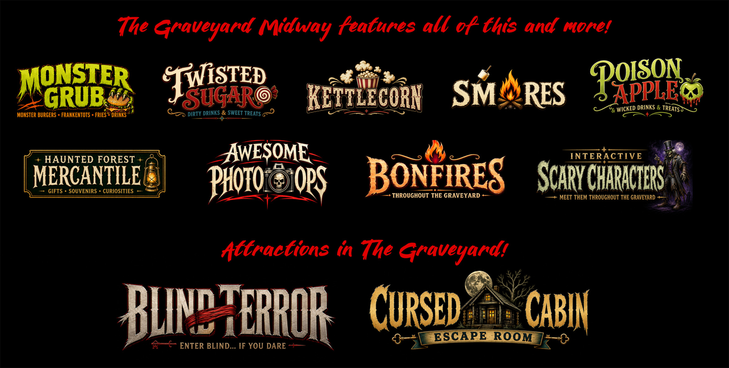Graveyard Midway Logos